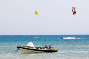 Wadi Lahami kite spot et bateau sécu