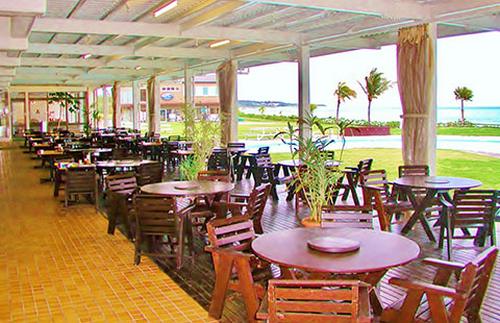 Japon Kumejima Eef beach resort restaurant