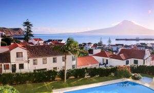 Vue de l'hotel Horta Faial Açores
